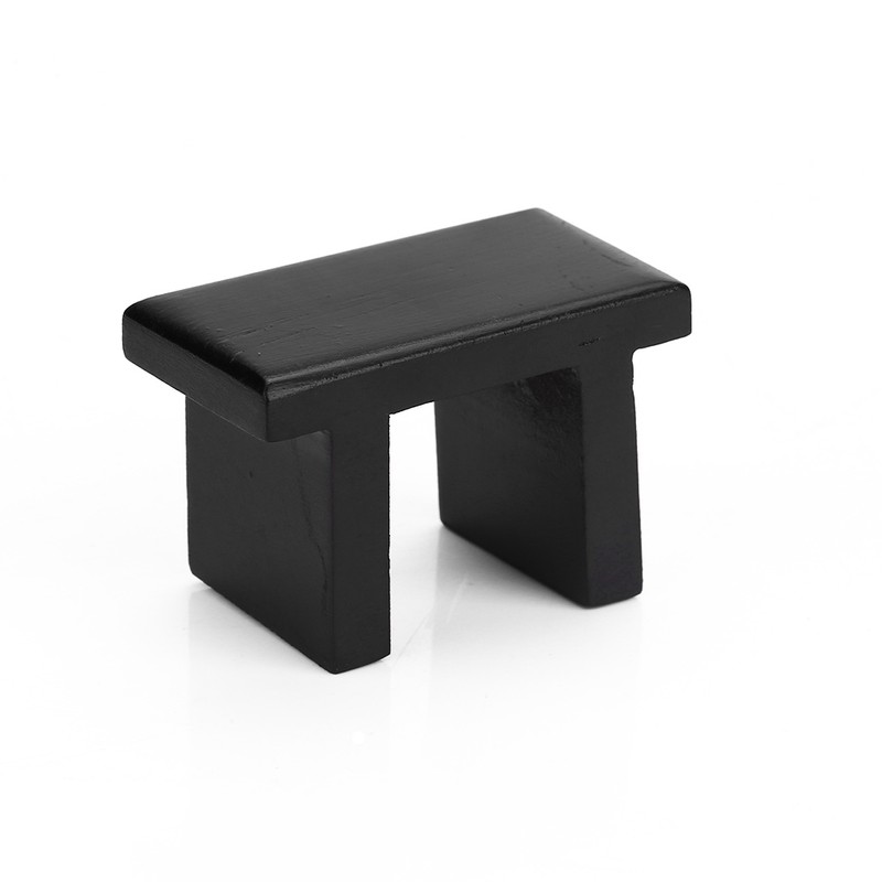 Grand Piano Shaped Windup Wooded Music Box with Small Stool