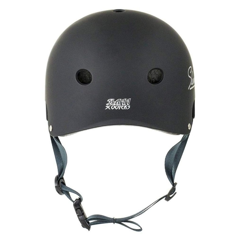 Slamm Scooters Logo Helmet Skateboard Helmet Unisex Adult, Black (Black),