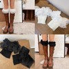 BLULILY 1 Pair Stretch Lace Boot Cuffs Leg Warmers Socks