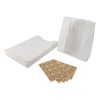 50PCS Bread Bag Kraft Paper Transparent Window Baked Food Packaging