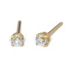 Studex TUBE Hypoallergenic Earrings Cubic Zirconia Gold Plated or White,