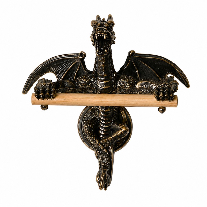 Dragon Toilet Paper Holder for Bathroom & Kitchen – Retro