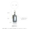 ELEGANCE-E Smart Key Case, Carabiner, Compact, Small, Genuine Leather, Black