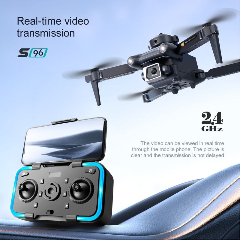 S96 RC Drone Optical Flow Hover Mini Drone with 4K