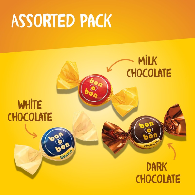 Bon o Bon Christmas Chocolate Mix - Milk, Dark, &