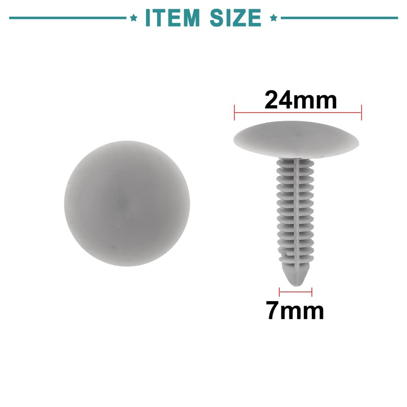 ACROPIX Universal 6.5mm Hole Diameter Plastic Rivet Fasteners Fender Bumper