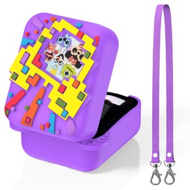 Silicone Protective Case for Bitzee Interactive Toy Digital Pet – Shockproof, Anti-Scratch, Washable Cover with Lanyard (Lavender)