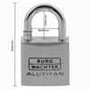 Burg-Wächter padlock, set of 2, 5 mm thickness, 4 keys,