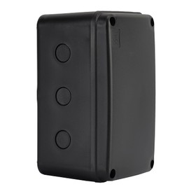 Weatherproof Junction Box,Nineleaf IP66 Waterproof Electrical Project Boxes PVC/ABS Plastic Enclosure Box CCTV Watertight 4.9 x 3.3 x 2.3 inch,Black,with 4PK 20mm Cable Gland