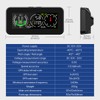 MR CARTOOL M60 Car Inclinometer Digital GPS HUD Automotive Head