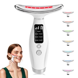 LURICO Electric Face Massager Anti Wrinkle EMS Gua Sha Electric with 7 Modes, Temperature 45°C Face Massager for Anti-Ageing, Firming and Firming Saggy Skin