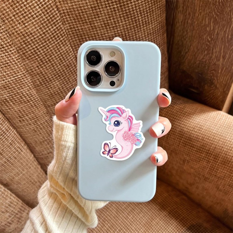 50Pcs Mermaid Sticker, Cute Marine Organism Stickers(Mermaid)