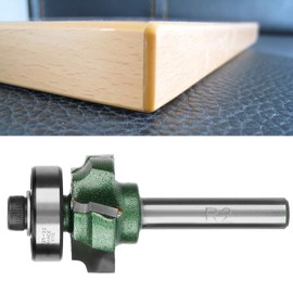 Edge Trimming Cutter, Edge Trimmer Bit R1/R2/R3 Woodworking Milling Cutter 4 Teeth Trimming Cutter Edge Trimmer Router Bit(1/4 * R2)
