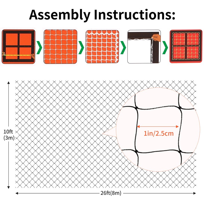 AnExer Cat Net for Balcony, 8 x 3 m, Balcony