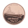 1 Ounce (AVDP) .999 Fine Copper Coin - USS Missouri