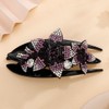 Aimimier Rhinestones Inlaid Flower Hair Claw Clip Crystal Gem Hair
