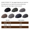 FEINION Men's Wool Tweed Newsboy Ivy Cap Gatsby Golf Flat