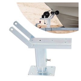 WUTIST Boat Trailer Winch Stand Post Height Adjustable Universal Boat Parts for Speedboats, Motorboats, Rubber & Fishing Boats Steel Silvery Galvanized