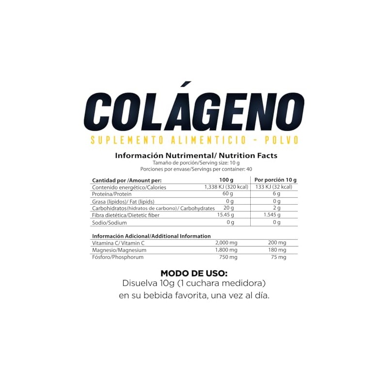 Ikigai Colágeno adicionado con vitamina C - En polvo -