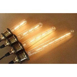 CL Foco Larga Tubular Clásico Vintage Incandescente 3 Pz