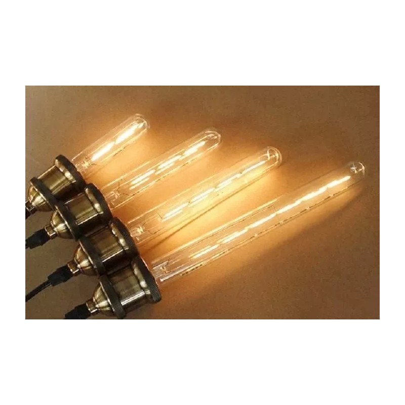 CL Foco Larga Tubular Clásico Vintage Incandescente 3 Pz