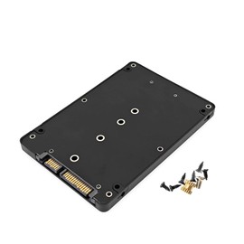 JZK M.2 NGFF SSD to 2.5 inch SATA adapter, 7mm thickness M.2 to SATA III hard disk enclosure, B & M Key based NGFF SSD converter to 2.5 Inch SATA 3.0 card
