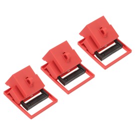 MECCANIXITY 3pcs Circuit Breaker Lockout Clamp-on Industrial Grade Miniature Loto Breaker Switch for Electrical Single Pole Breaker Lockout