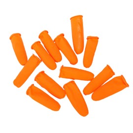 Gatuida Disposable Latex Covers Skid Protective Orange for Teachers Workers and DIY Projects Easy to Wear and Flexible