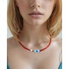 Xfoxstal Simple Crystals Beaded Necklaces for Women Freshwater Pearl and