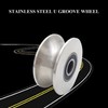 3in U Groove Wheel Stainless Steel Rolling Gate Wheels Slide