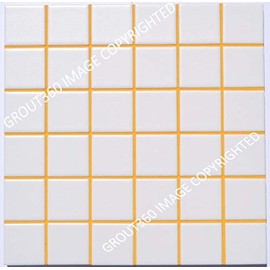 Grout 360 Sunflower Yellow Sanded Tile Grout for Tile Installation Jobs. Use on Floors, Walls, Back Splashes, Showers, and Mosaics. (5)