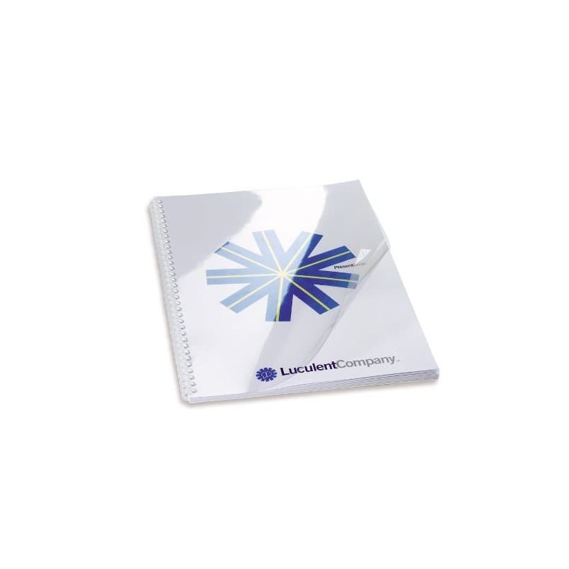 GBC HiClear Binding Covers A4 PVC 150 Micron - pack