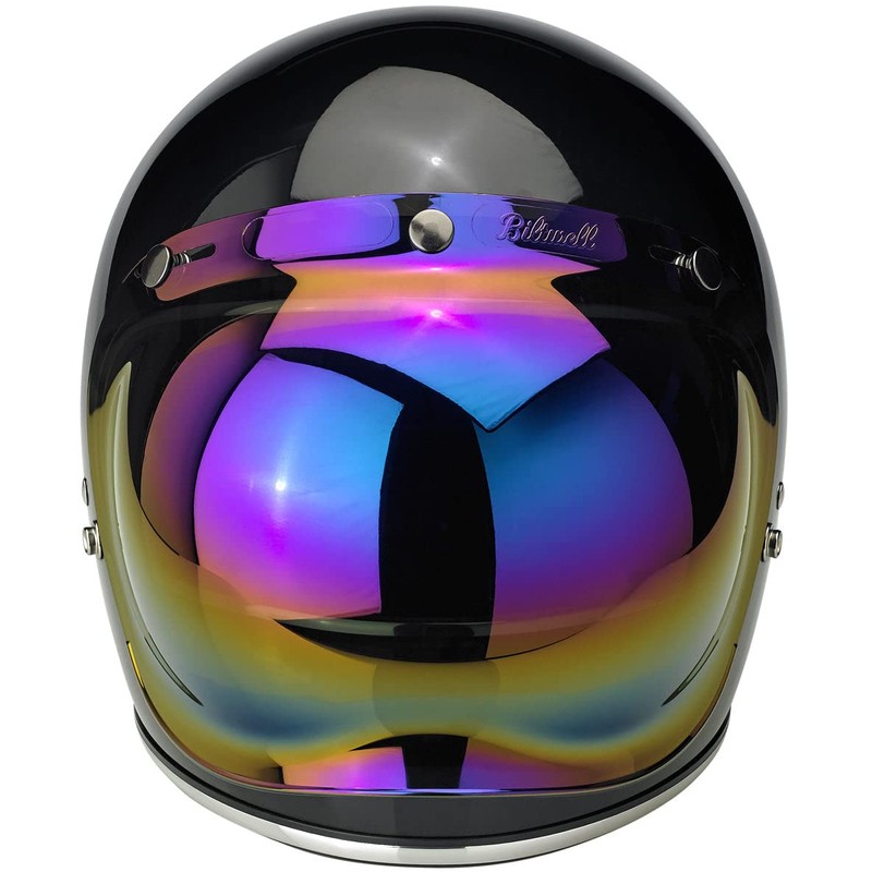 Biltwell Bubble Shield Rainbow Mirror - Anti-fog, Scratch Resistant, UV/A