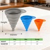 Ortarco 6 Pcs Funnels for Kitchen Use Filling Bottles, Silicone