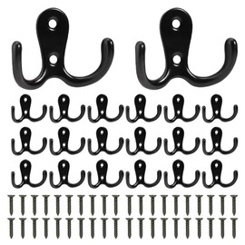 EDINNO 20 Ganchos para Abrigos de Alta Resistencia, Ganchos para Perchero, Cocina Baño Dormitorio Gancho de Pared, Ganchos para Colgar En La Pared, para Baño, Cocina, Abrigos, Llaves, Toallas