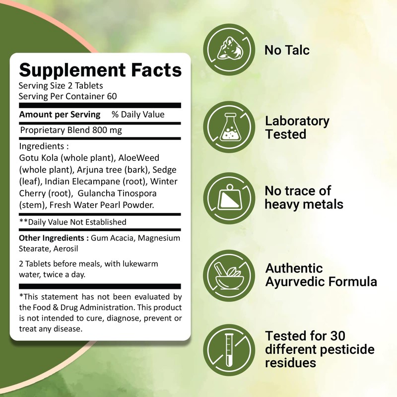 Ivy's Mukta Vati Herbal Tablets - Ayurvedic Formula Pack of