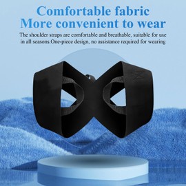 OLITE Fitness Shoulder Straps Adjustable Bench Press Shoulder Training Straps Chest Back Straightening Assist Open Shoulder Support for Strength Training, and Fitness Training (b;ack, X-Large)