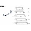 700Brass 16-Inch Grab Bar for Hotel/Motel/Home Shower Safety, Solid Brass,
