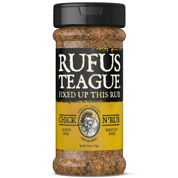 Rufus Teague - Chick N' Rub - Premium BBQ Rub - 6.2oz Bottle