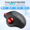 SANWA Wired Ergonomic Trackball Mouse, Optical Rollerball Mice, Programmable Silent