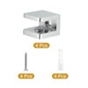 QUARKZMAN Glass Holder Glass Clamp Glass Shelf Clamp, Pack of
