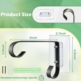 Bird Feeder Hanger Windown Mount: Metal Hanging Bird Feeder 6Inch - Geometric Window Hummingbird Feeder - for Outside Decorative - 4pcs