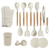 OVENTE Silicone Cooking Utensils Set, 17pcs Heat Resistant Kitchen Tools
