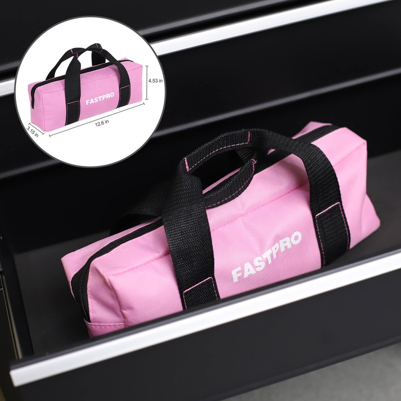 FASTPRO 5-Piece Pink Utility Pliers Set with Storage Bag, Includes