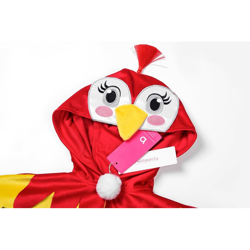 ReliBeauty Parrot Costume Children Girls Animal Bird Costume Children, 140