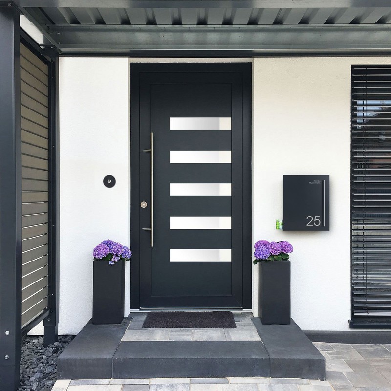 MOCAVI Ring 120 Designer Doorbell Anthracite Round D 8 cm