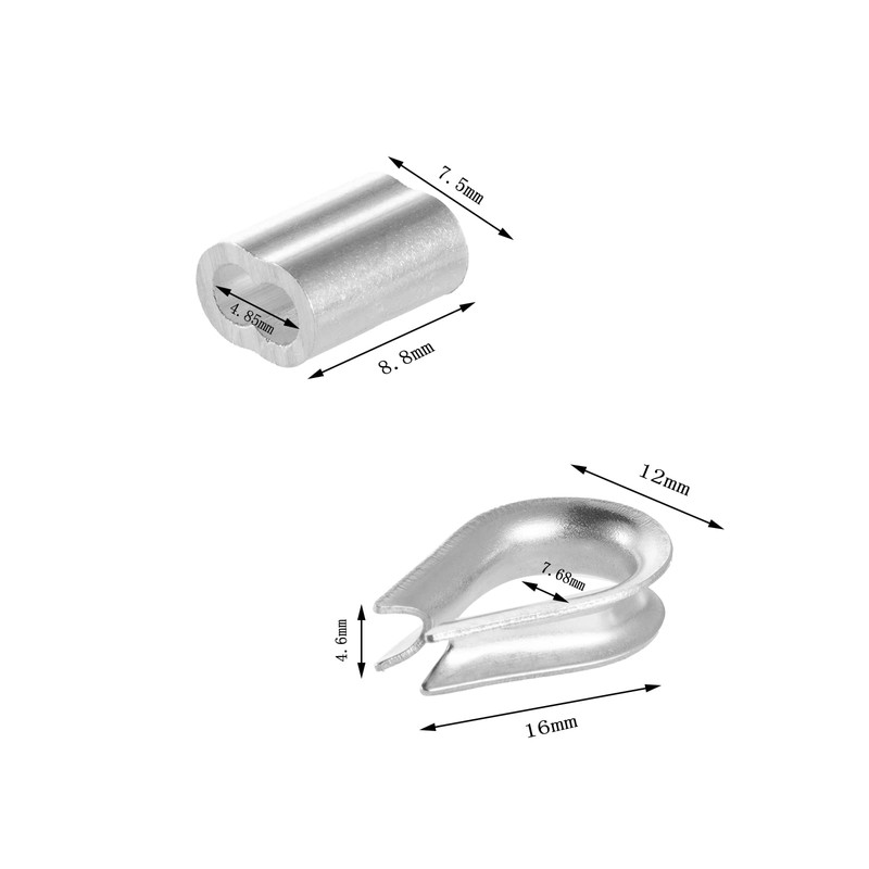 CCTVMTST 1/16 inch 316 Stainless Steel Cable Wire Rope, 33