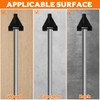 Vertical Barbell Bar Wall Hook, Dumbbell Stand Wall Mount for