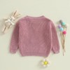 Geagodelia Girl Easter Baby Toddler Spring Knit Sweater Carrot Bunny