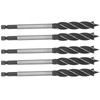 5Pcs Woodworking Drill Bit Metal Hole Saw Auger Bit 4-Fulte